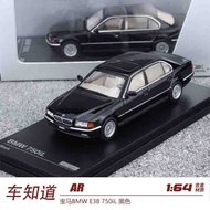 AR 1: 64 BMW BMW E38 750iL Black Alloy Car Model