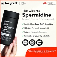 Triple-action Cell Cleanse | For Youth | Spermidine, Quercetin & Curcumin | Phytosomes for high bioa