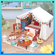 Glamping Camping Architectural Paper Model