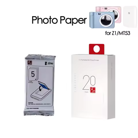 MT53/Z1 Color Photo Paper 2x3 Inch Sticky-Backed Zink Photo Paper For HPRT MT53 Pocket Photo Printer