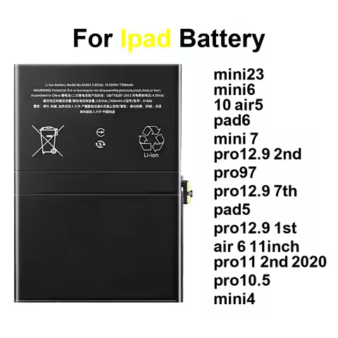 MINI23 MINI4 For Apple iPad 1 5 10 6 MINI6 11 Air 1 2 5 12.9 7TH A1577 A1584 A1652 Pro Mini 2017 2ND