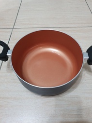 【義大利Mama Cook】米蘭經典銅瓷IH不沾湯鍋組24cm
