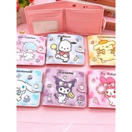 Girl's Heart Coin Purse Cute Big Ear Dog Gemini PU Button Cartoon Children's Student Card Bag Wallet