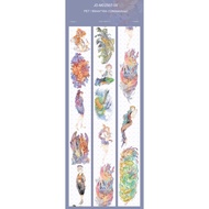 Jianwu 60mm * 1000cm Cổ Điển Nhân Vật gió nam phong cảnh vật liệu cắt dán sổ lưu niệm băng dính Pet