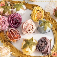 ACTINIDIAKF 5PCS Bridal Bouquet, Wreath Making Handmade Artificial Roses, Hot Simple Retro DIY Craft