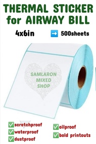 500 SHEETS per Roll A6 Waybill Sticker / Thermal Sticker/Thermal Paper - 4x6inches