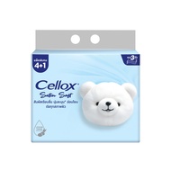 เซลล็อกซ์ กระดาษเช็ดหน้า 3 ชั้น ซาติน ซอฟท์แพค แพ๊ก 4+1 Cellox 3ply satin soft pack 4+1