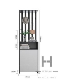 北歐小户型屏風櫃 玄關櫃 鞋櫃*60cm - HDS08767_GY_60B