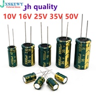 High quality 10V 16V 25V 35V 50V High Frequency Low ESR Aluminum Capacitor 470UF 1000UF 2200UF 4700U
