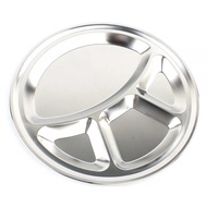 32cm Stainless Steel 4 Compartmental Roti Canai Tray/Plate/ Food Serving Tray/ Roti Prata/Thosai Tra