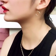 Minimalist Circle Hook Earrings