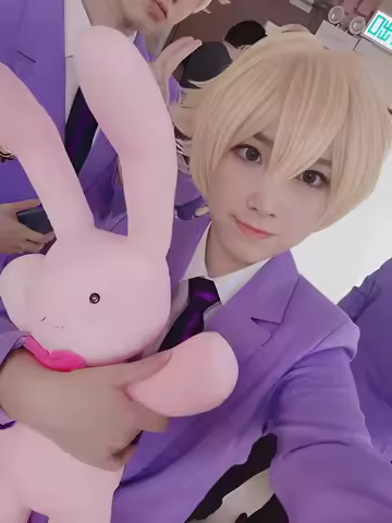Ouran High School Host Club Mitsukuni Haninoduka Cosplay Costume Pink Cute Rabbit Anime Stuffed & Pl
