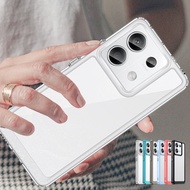 For Redmi Note 13 Pro Case For Xiaomi Redmi Note 13 Pro Plus Shockproof Transparent Colour Clear Cover