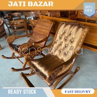 KERUSI GOYANG KAYU JATI KERUSI KAYU JATI KERUSI MALAS LAZY CHAIR TEAK WOOD