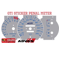 STIKER TAMPAL DALAM PANEL METER,STIKER METER SATRIA GTI,METER GTi,PROTON SATRIA GTi STICKER PENAL ME