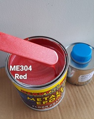 ME304 RED ( Metallic Epoxy Paint ) 1L METALLIC EPOXY FLOOR PAINT [ HEAVY DUTY ] PROTECTIVE &amp; COATING Tiles &amp; Floor Paint / WP