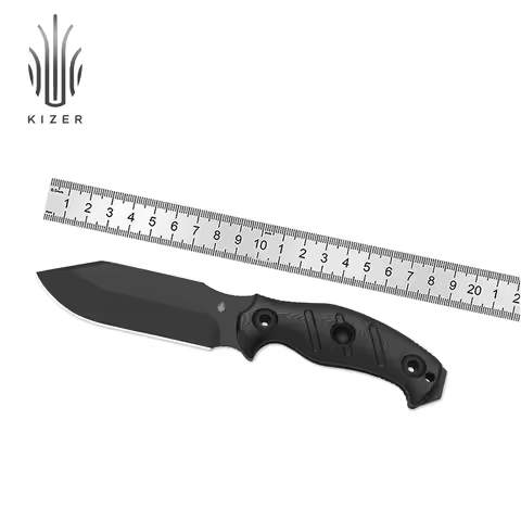 Kizer Fixed Blade Knife Sheepdog 1105A3/1105A4 G10/Micarta Handle 1095 Steel Blade EDC Pocket Outdoo