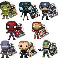 2024 POP Marvel Avengers Alliance Figure SpiderMan Ironman Captain America Thor Hulk Thanos War Machine Model Kids  Gift