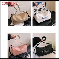 CONGMING Comfortable Shoulder Bag Nylon Large Capacity Handbag Dumpling Shape Shopping Bag Women