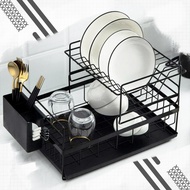 High End Dual Layer Drying Dish Rack - Organizer - Space Saver