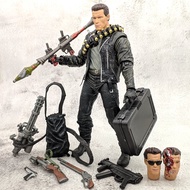 ตัวละครรุ่นเล็ก T800 T1000 ของ NECA รุ่น Terminator Future Soldier Dark Fate Arnold Schwarzenegger ร