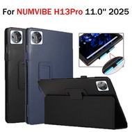 For NUMVIBE H13Pro 11.0 inch 2025 Leather Texture Case NUMVIBE H13 Pro Tablet Stand Case with Pen Sl