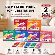 【Buy 1 off RM6】【BEST REPURCHASE】Uncle Tails Cat Wet Food 60pcs  picky cats  5 Flavors mixed Monthly 