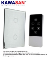 Công tắc cảm ứng chạm điều khiển bằng Remote KW-CT2-R