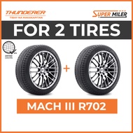 2pcs THUNDERER 205/50R17 MACH III R702 89V Car Tires