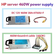 XT60 Plug HP DC 12V 460W 38A Power Supply for ISDT Q6 SKYRC B6 NANO Battery Charger MX-460W 带分线板 6 针