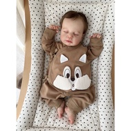 Newborn Baby Long-Sleeved June June June Newborn Baby Clothes Spring Autumn Pure Cotton Boneless Rom