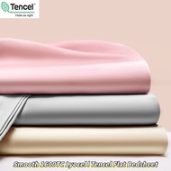 [New] 1600TC Quality 100% Lyocell Tencel Bedsheet Simple Style Flat Bedsheet Smooth Cooling Bed Cove
