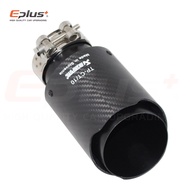 Akrapovic Car Matte Carbon Fibre Exhaust System Muffler Pipe Tip Straight Universal Black Stainless Mufflers Decorations