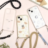 日本 Miffy & Boris 米飛兔 iPhone 15 Pro / 15 / 14 / 13 智能手機手提電話透明款手機殼連手機繩 IIIIfit Loop Smartphone Mobile 