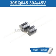 30A ไดโอด R-6 30SQ045 100ชิ้น/45V ไดโอด Schottky สำหรับแผงโซล่าเซลล์แสงอาทิตย์
