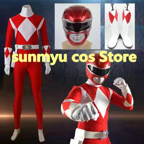 Kyoryu Sentai Zyuranger Geki Red Ranger Cosplay Costume Custom Size
