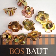 T NUT M6 6MM Claw Nut/ TEE NUT M6 P1.00