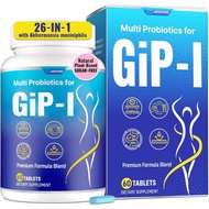 G1P Supplement for Women & Men, Natural GiP, 26 in 1 with Berberine, Akkermansia Probiotic, Inulin, 