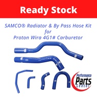 SAMCO® Radiator &amp; By Pass Hose Kit for Proton Wira 4G1# Carburetor { Colour : Blue / Black } { 6 pieces }
