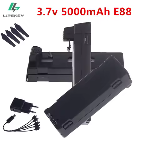 E88 3.7V 5000mAh LiPo Battery Drone Backup E99 E525 Battery For E88PRO Mini Drone Battery E88 PRO MA