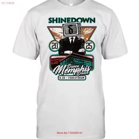 Shinedown Memphis TN Tour T Shirt Aug 30 2025 FedExForum Concert vintage Washed Unisex designer clot