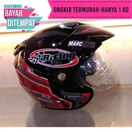 4.4 Helmet Double Visor Racing Marc Marquez Kualitas Setara helm KYT INK GM WTO MSR BMC NHK