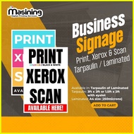 ♞Print, Xerox, Scan Business Signage Laminate or Tarpaulin