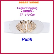Belt Sabuk Wanita Obi Karet Ikat Pinggang Fashion Gesper Cewek Korea Oby Impor Besar Jumbo Big Women