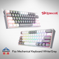 Redragon Fizz White Gray K617 RGB 60% Wired Mechanical Keyboard