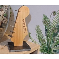 Pick holder - wooden pick holder - guitar pick - guitar pick holder - guitar effect pedal board - wo