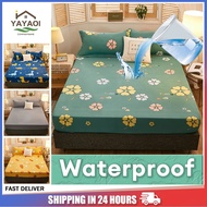 Waterproof Mattress Protector Single/Double/Queen/King Size Fitted Sheet Bed Sheet Cover Mattress To