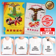 MU BAJU PAGODA T-SHIRT 406#/PAGODA T-SHIRT BUTTON 402#/PAGODA SINGLET 401#/PAGODA ZIP POCKET HAJI 40