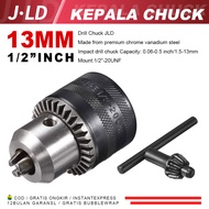 JLD Kepala Chuck 13 mm 1/2" inch Perkakas Bor Tangan - Drill Chuck