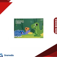 Gramedia Medan - ESTUDEE DRAWING BOOK A4 L DINO CLUB